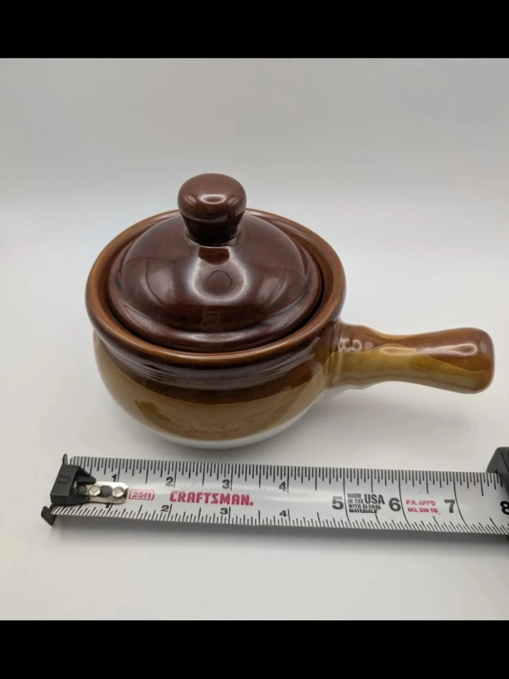 4 French Onion Soup Crock Bowls with Handles & Lids, Stoneware  Gibson Home New